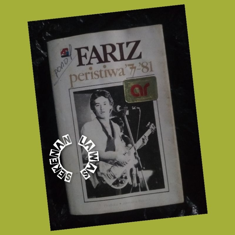 Kaset Fariz RM - Peristiwa 77-81 /Cover Ada Coretan & Stiker Mika Tidak Ada