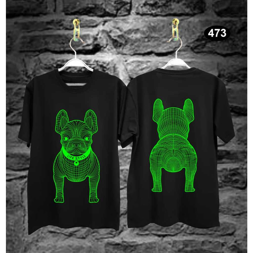 BAJU KAOS MOTIF DOGGY LIFE STYLE / KAOS DISTRO MOTIF ANJING PITBULL / KAOS VIRAL TERBARU
