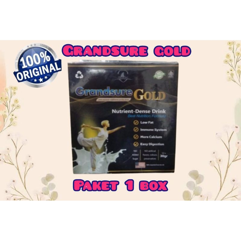 

1 BOX GRANDSURE GOLD SUSU KHUSUS GIZI TULANG DAN NYERI SENDI BPOM