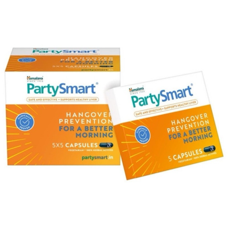 Himalaya Partysmart Hangover Tablets Capsule Pasca Mabuk Alka Seltzer Panadol Obat Mual / Obat Hango
