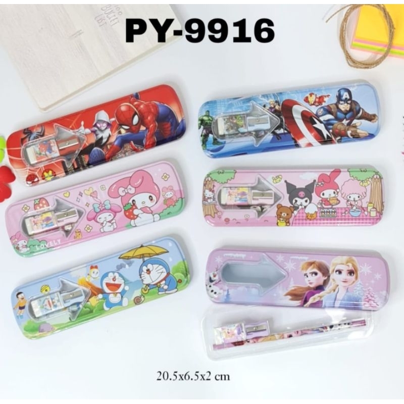 

(1pcs)kotak pensil kaleng set isi