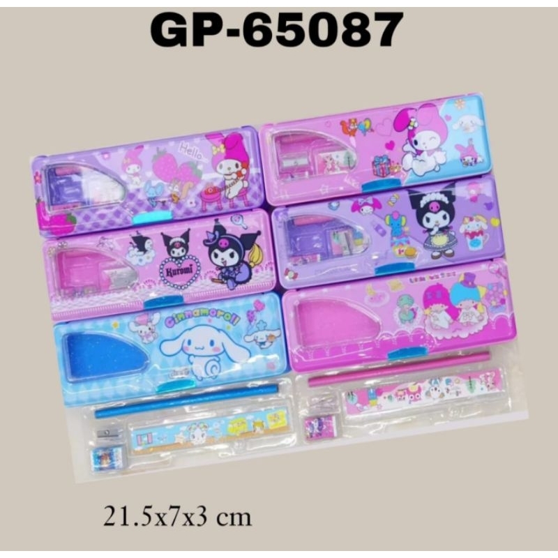 

(1pcs) kotak pensil magnet bolak balik set isi