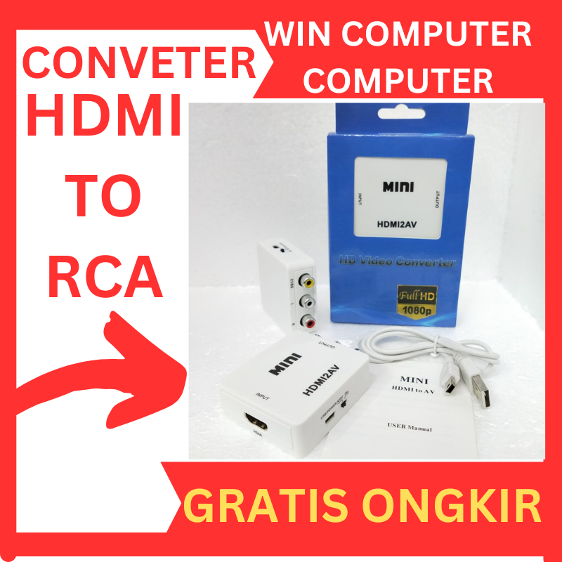 Converter Hdmi To RCA / Converter Hdmi2AV / Converter Hdmi RCA Box