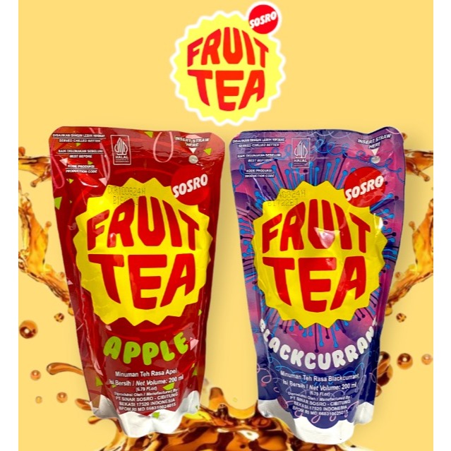 

FRUIT TEA POUCH 200ML ISI 24PCS/DUS EXP APRIL 2025