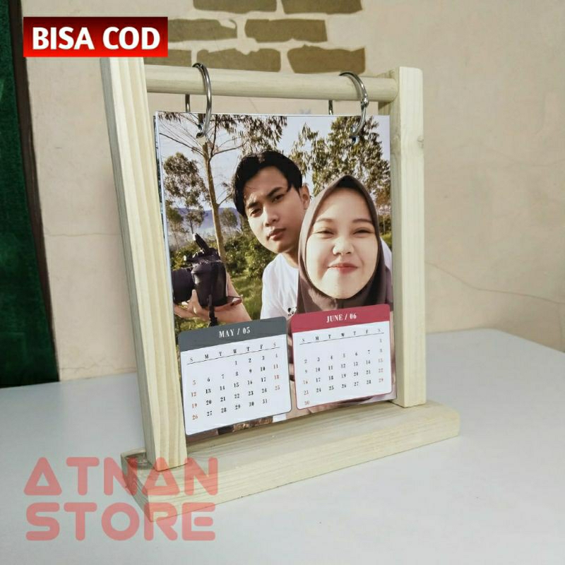 

Kalender Kayu Custom Foto Murah Bisa Cod