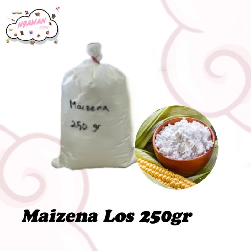 

250gr tepung maizena - tepung jagung - tepung maizena repack