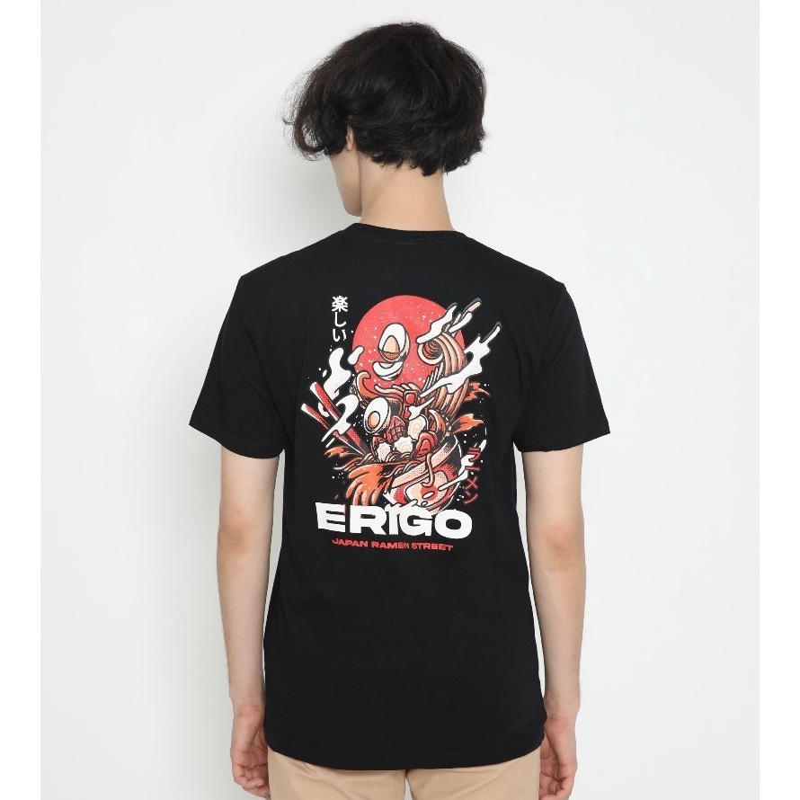 Ready Stok Erigo TShirt Ramen Street Black Unisex