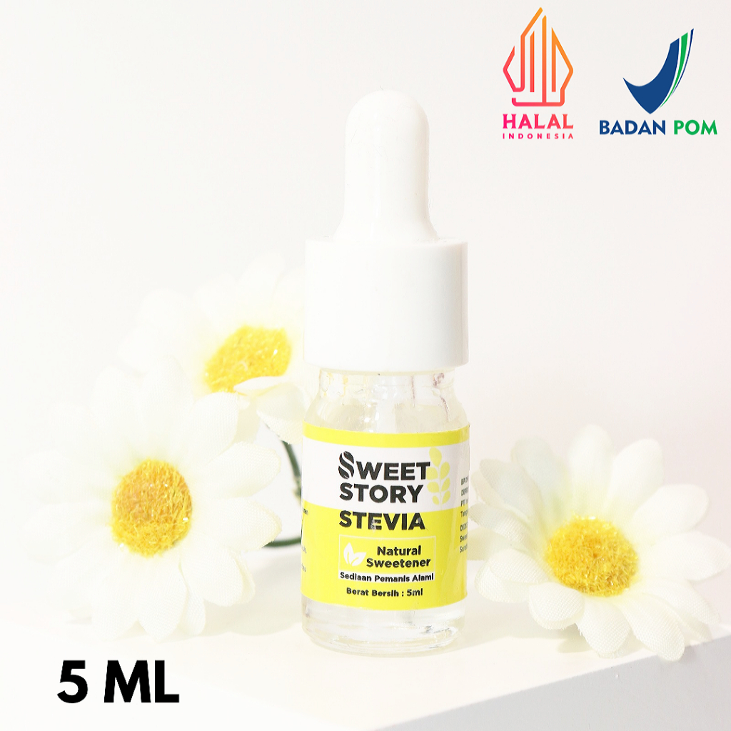 

Sweet Story Stevia Cair [ New Size 5 ml ] Pemanis Alami Pengganti Gula 0 Kalori 0 Gula