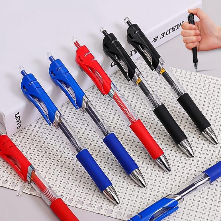 

READY WD Pulpen Gel Ink 5mm Standar Pulpen Alat Tulis Kantor Sekolah Pena Pen Pencet Tinta Cair Berkualitas
