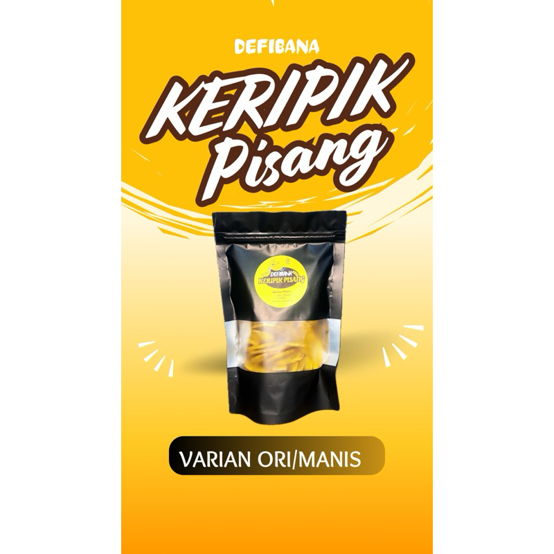 

KERIPIK PISANG DEFIBANA VARIAN ORI MANIS 100 GRAM