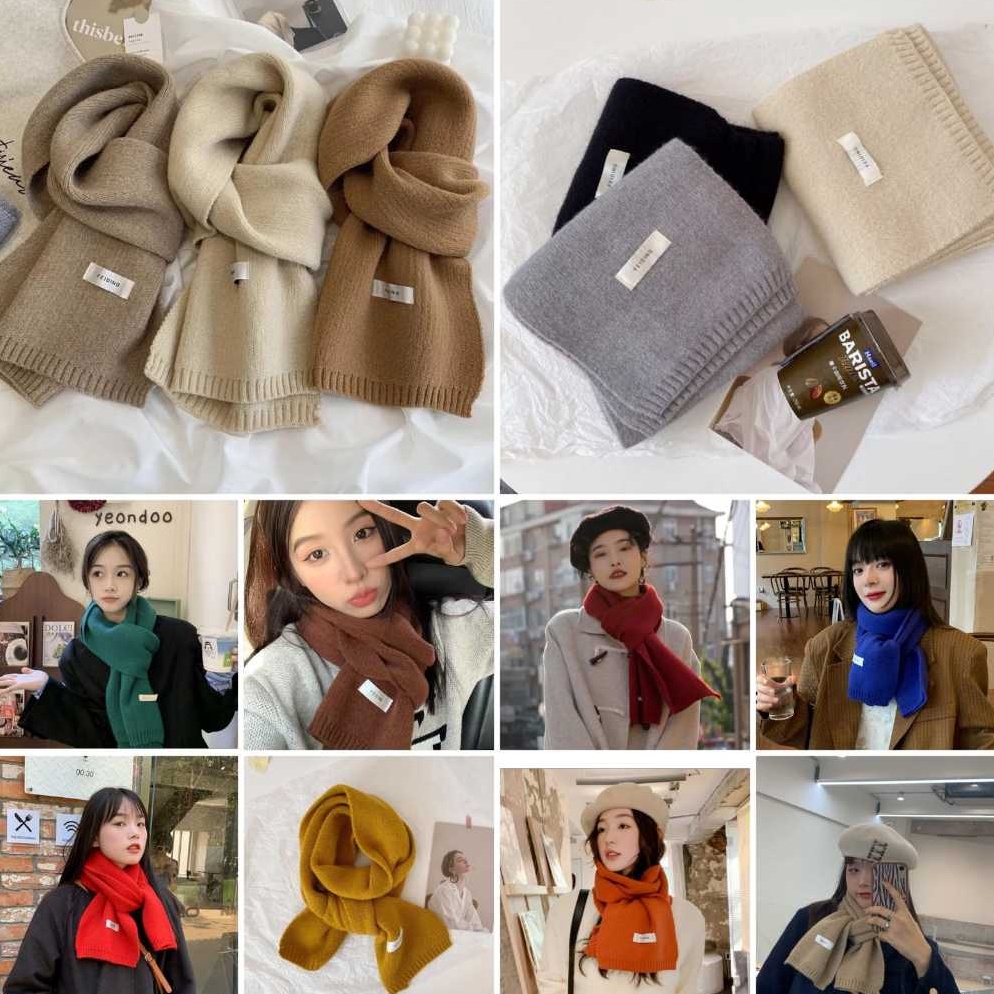Harga Bersahabat Syal rajut korea Syal winter syal musim dingin Syal leher auntum Scraft winter syal