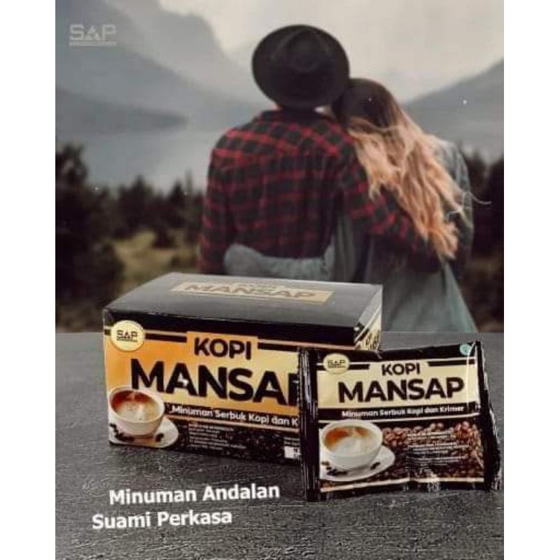 

KOPI MAN - SAP STAMINA PRIA 1 BOX ISI 10 SACHET ORIGINAL ASLI 100% / BPOM MUI HALAL GMP SGS INTERNASIONAL