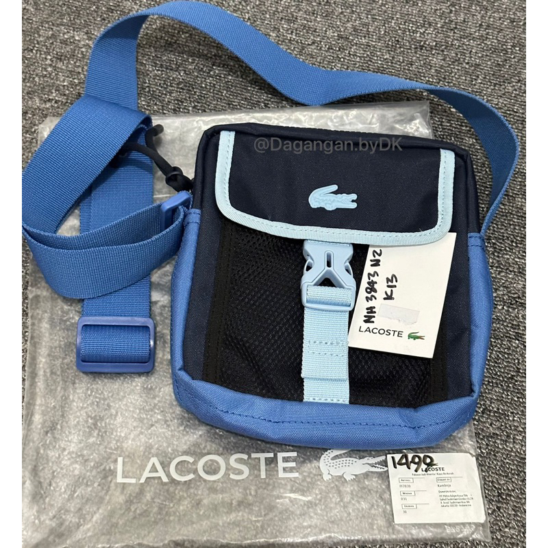 Tas Lacoste Sling Bag Original 100% Dark Navy (Limited)