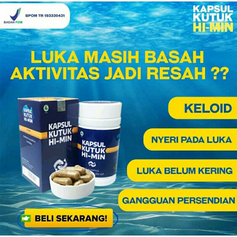 Kapsul KUTUK NATURAFIT HI MIN 60 Kapsul ASLI ORIGINAL HI-MIN EKSTRAK IKAN GABUS HIMIN Dapat Menyembu