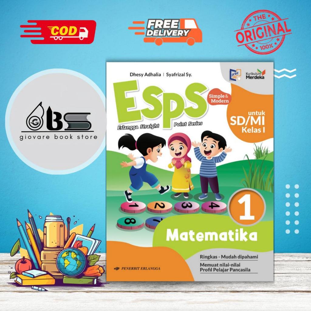 BUKU ESPS MATEMATIKA KELAS 1 ERLANGGA KURIKULUM MERDEKA | ESPS MATEMATIKA SD/MI KLS.1/KM