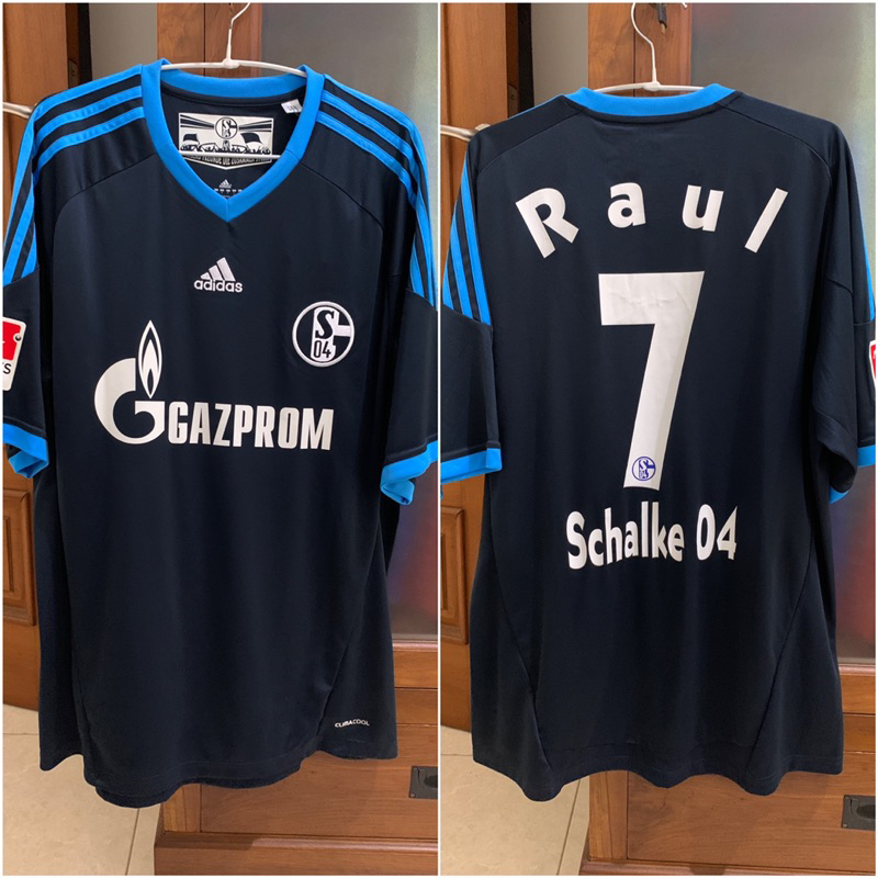 Jersey Baju Bola Schalke 04 Away 2010 RAUL Original Vintage Size L BNWT