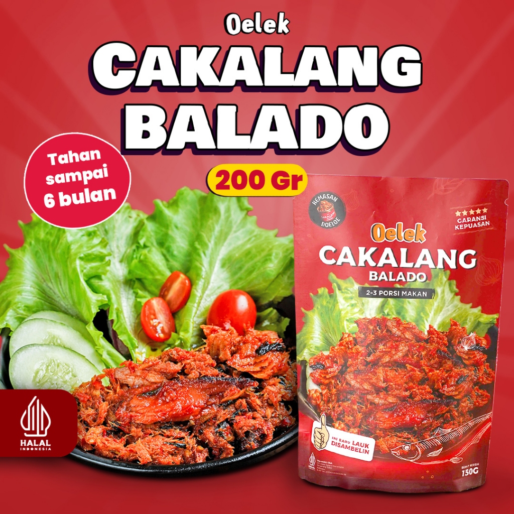 	 Oelek Cakalang Balado Oelek/ Cakalang Suwir/ Ikan Cakalang	