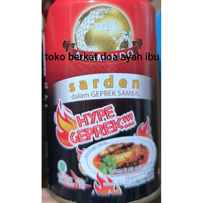 

sarden geprek sambal ikan kaleng sadines hype geprek