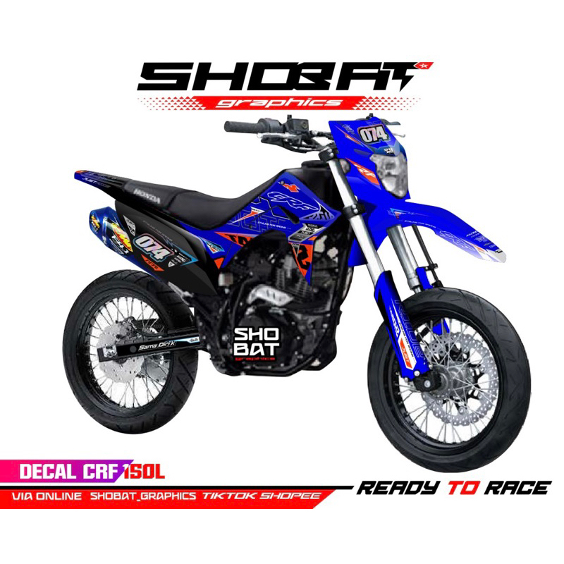 STICKER DECAL CRF,KLX,DTRACKER,WR,SUPERMOTO,TRAIL,MOTOR