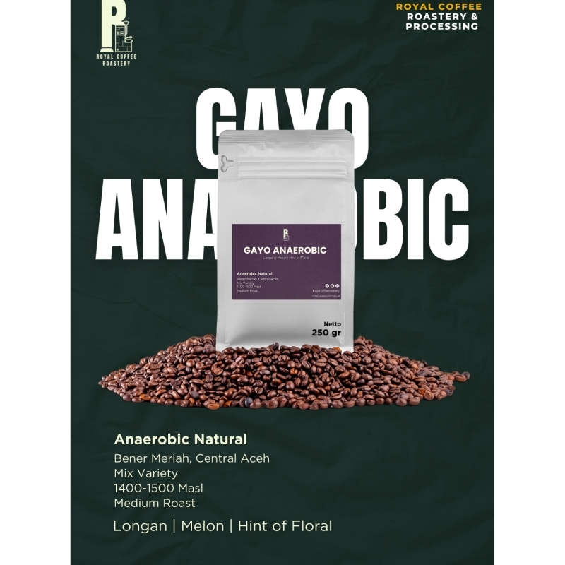

Single Origin Arabica Coffee Anaerob Natural Process Gayo Aceh Takengon | Single Origin Kopi Arabika Gayo Aceh Takengon Proses Natural Anaerob | Royal Coffee Roastery