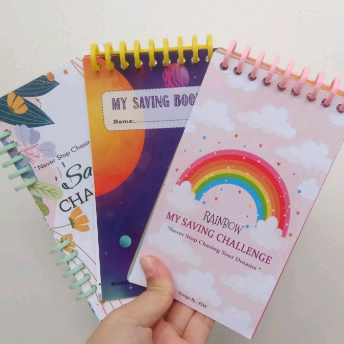 

SAVING BOOK / MY SAVING CHALLENGE / SAVING CHALLENGE NOTE / BUKU TANTANGAN MENABUNG / KERTAS SAVING CHALLENGE / SAVING CHALLENGE LUCU MURAH UNIK
