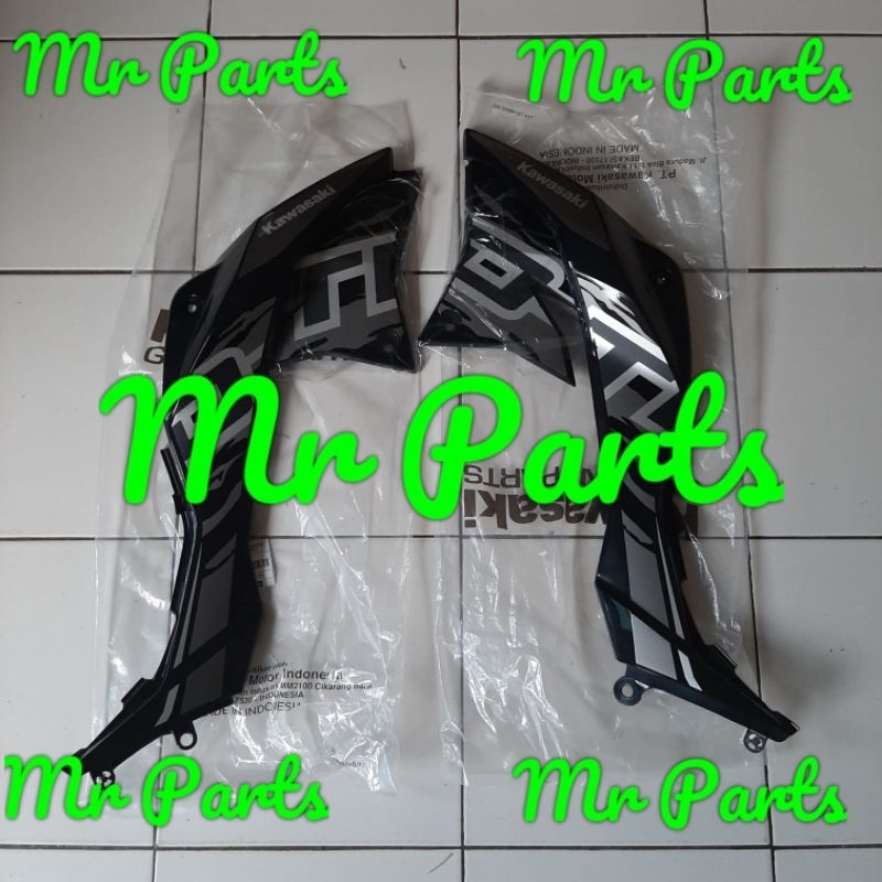 body bodi sayap tepong samping cover tangki tengki hitam kawasaki dtracker dtraker d tracker 150 new