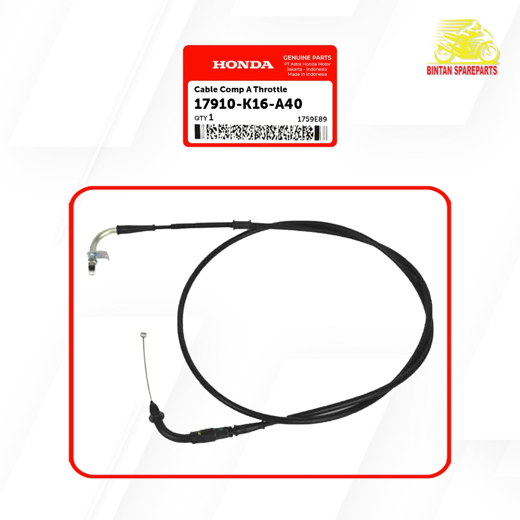 Kabel Gas A Cable Comp A Throttle 17910 K16 A40