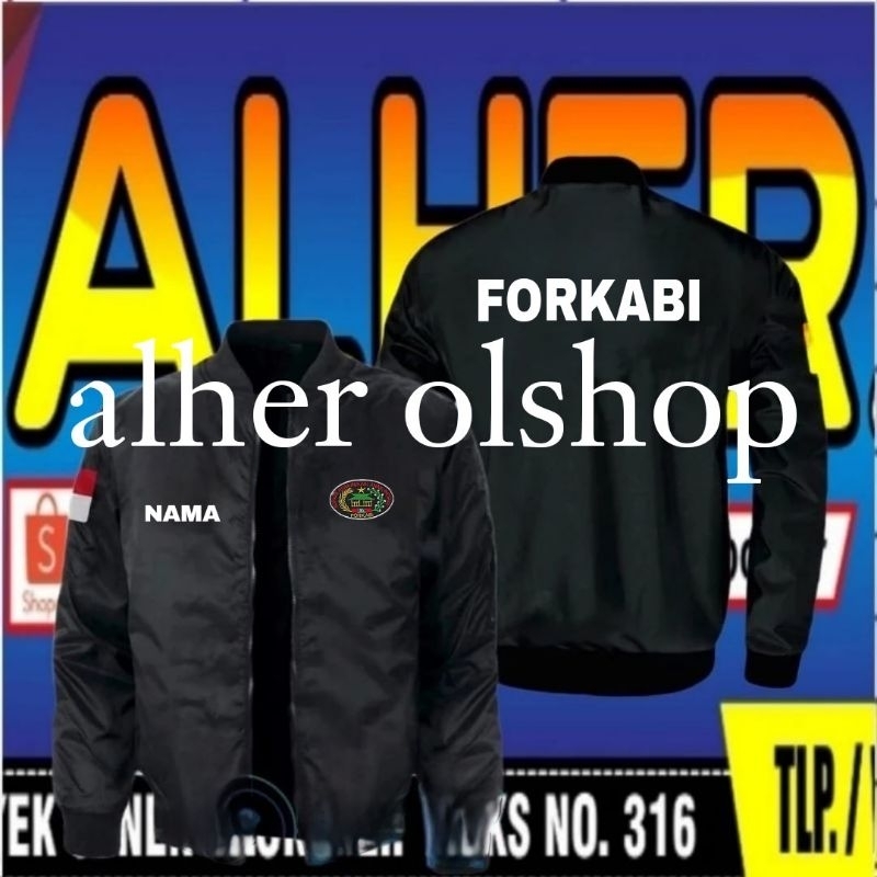 jaket bordir forkabi jaket ormas forkabi jaket FORKABI jaket bomber FORKABI Jaket kerja FORKABI