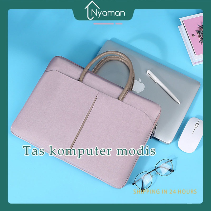 Tas tenteng laptop wanita Tas laptop waterproof Tas laptop Note book 13-14-15 inch Tas Laptop Wanita