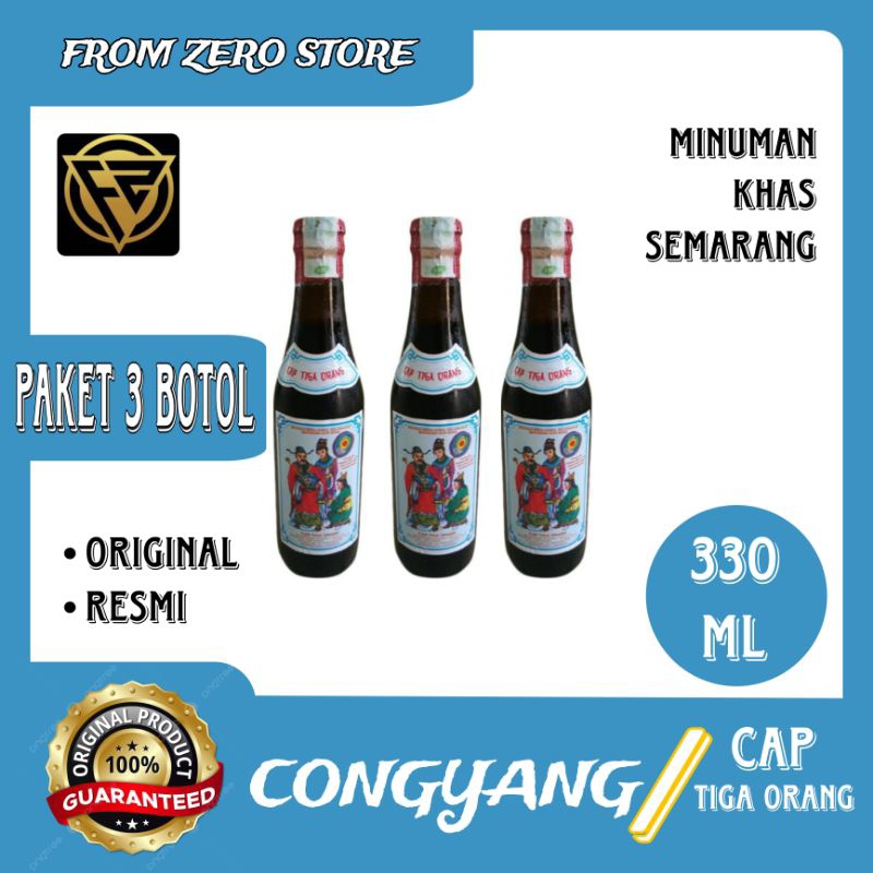 

3 Botol Jamu Tradisional Semarang Conghyang Original Segel