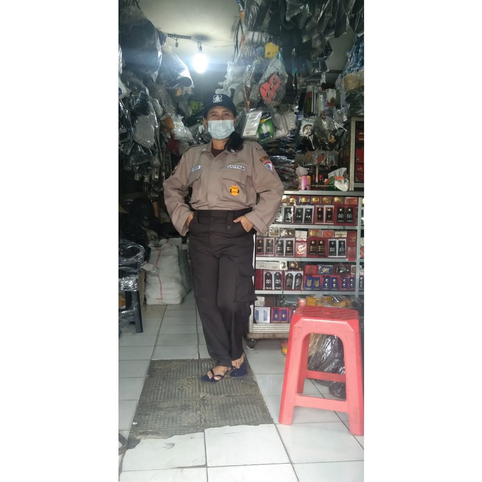 COD Setelan PDL Satpam Baru PDL Security 221 PDL Satpam Cokelat