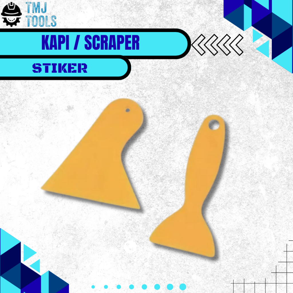 Kapi Pemasang Sticker Pasang Stiker Scraper Kaca Film Kape Plastik Wallpaper Scrap Perata Lem HPL Sh