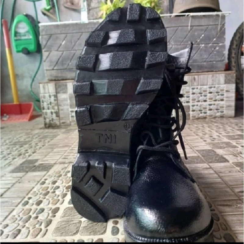 Sepatu PDL Kulit Jeruk TNI Sol Radial Terbaru