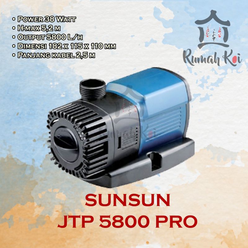 Sunsun JTP 5800 Pro/JTP 4800 Pro/JPro 5800 Eco/Sunsun Grech Raja 5200