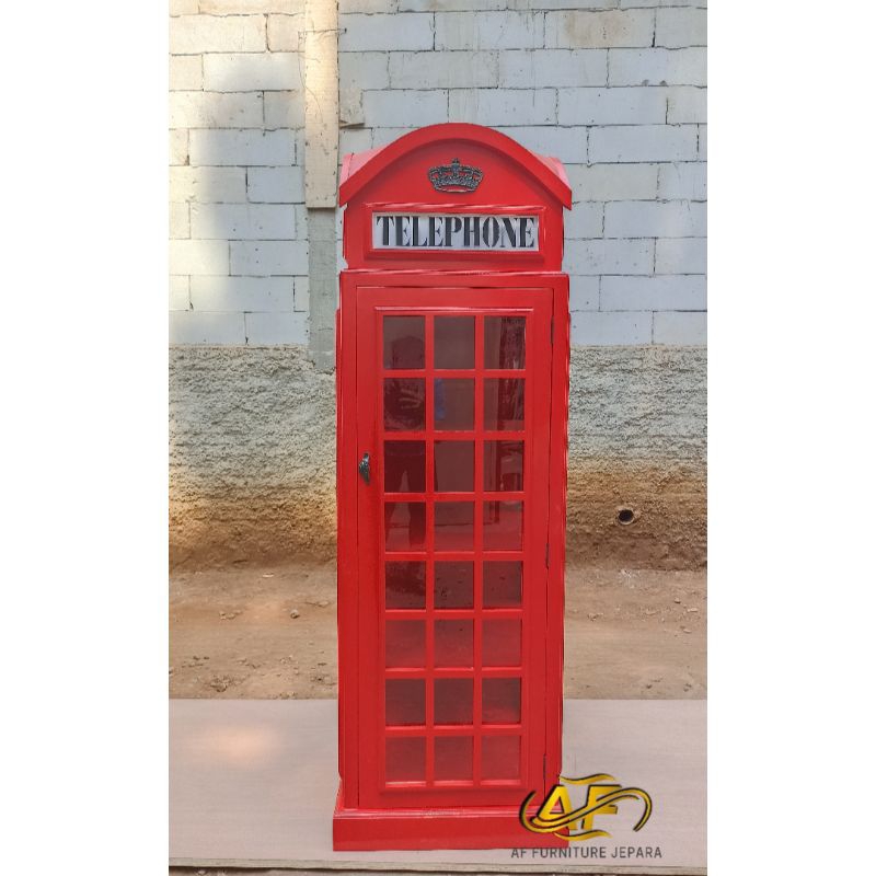 lemari hias telephone, lemari hias kayu jati