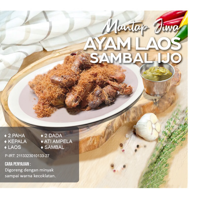 

Ayam Laos Sambal Ijo (Frozen Food)