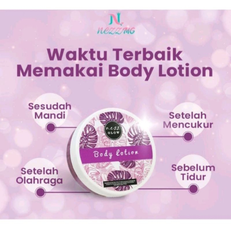 (COD) Nezzmg Body Lotion Whitening 250gr/ Lotion Pemutih badan/ Hb Pemutih/ Glow Up