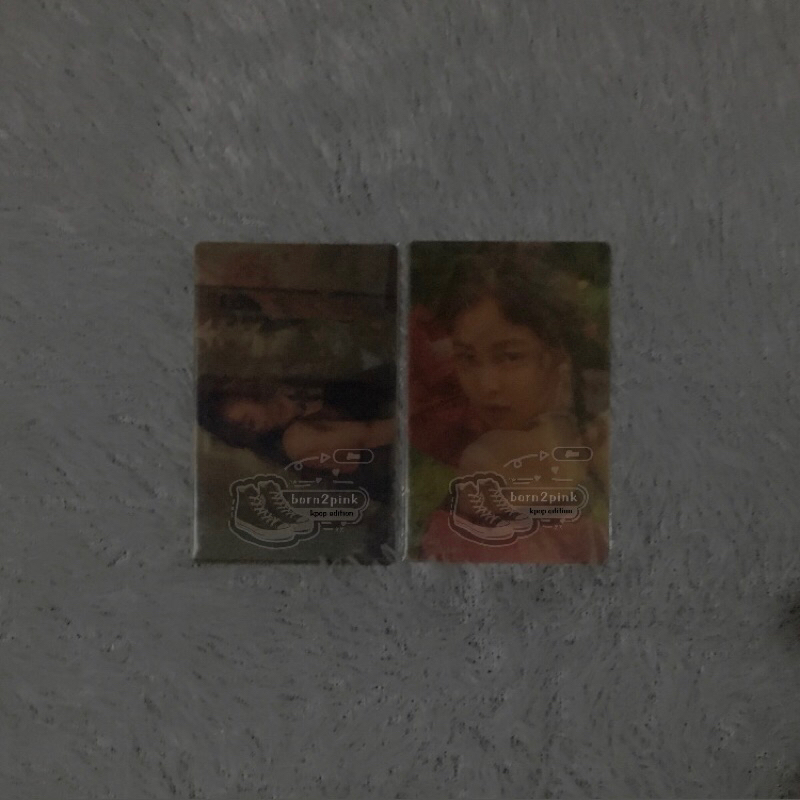 photocard pc lenticular jennie solo regular, limited edition ktown blackpink