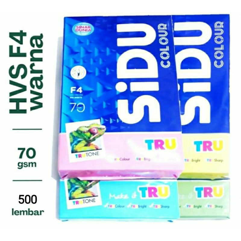 

HVS WARNA SIDU F4 70GSM