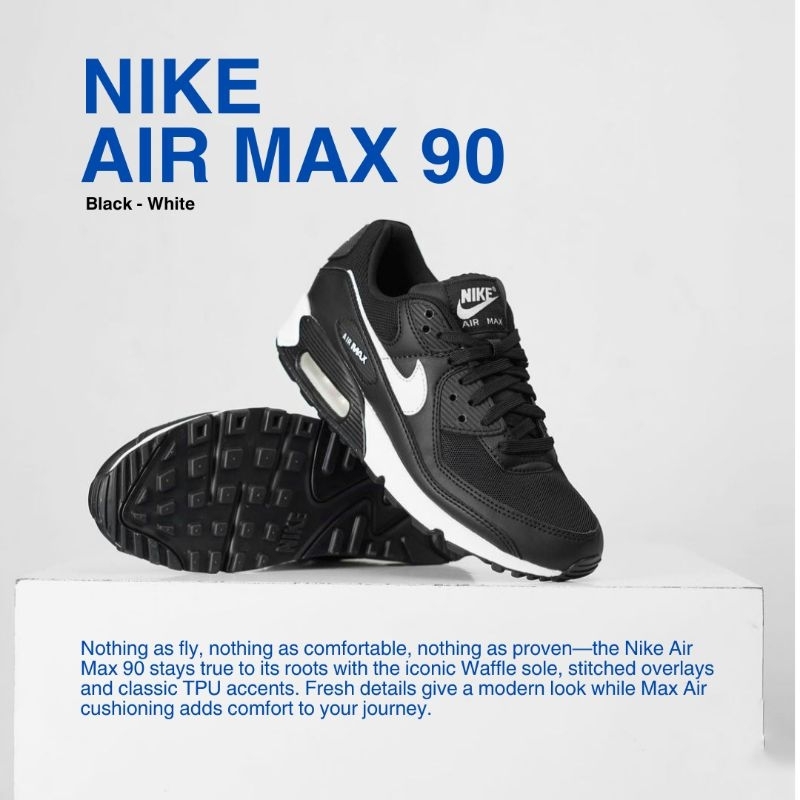 Nike Air Max 90 Black White Original - DH8010 002