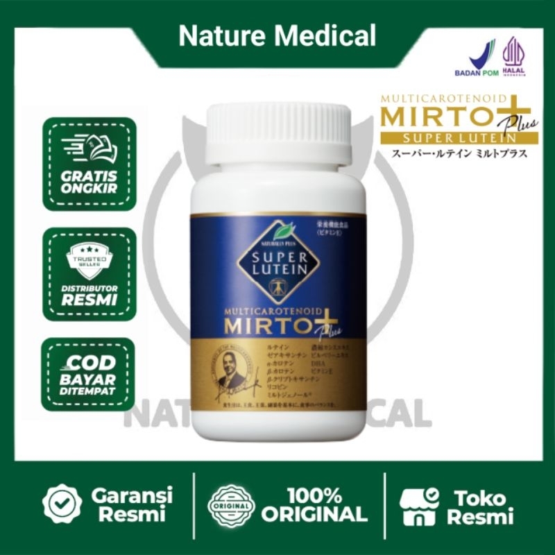 Super Lutein Mirtoplus Original Suplemen Multivitamin Untuk Menjaga Kesehatan Mata