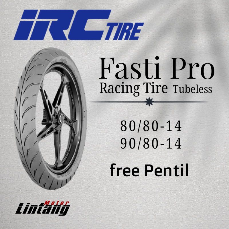 Ban motor IRC Fasti Pro Ring 14 80/80-14 90/80-14 Tubeless Soft Compound