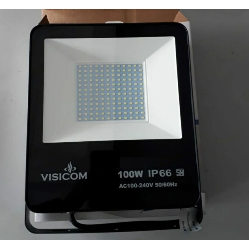 Lampu Sorot Flood Light Visicom Smart 100 Watt PUTIH 100W 100Watt Floodlight LED VISICOM