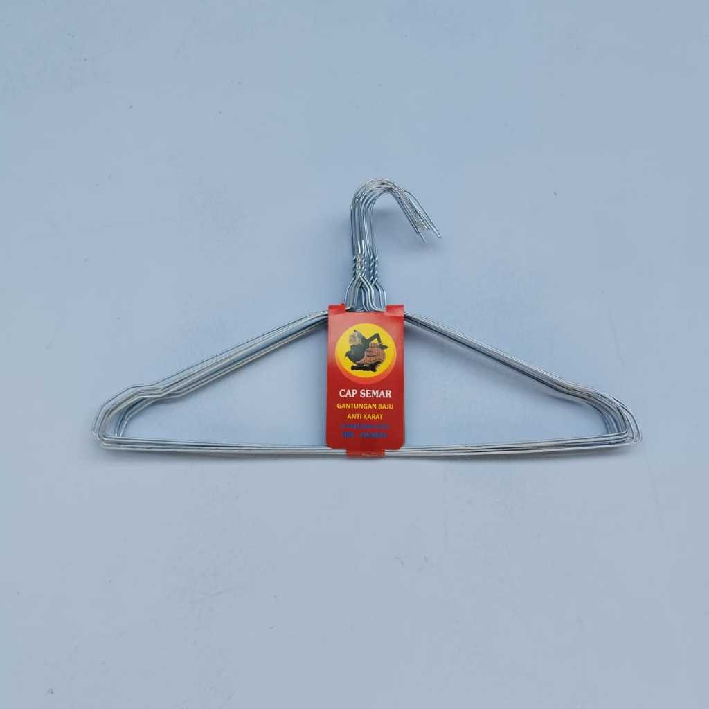 ISI 10 PCS GANTUNGAN BAJU HANGER KAWAT / ANGER BAJU ANTI KARAT / HANGER S BAJU KAWAT JEMURAN BAJU BE