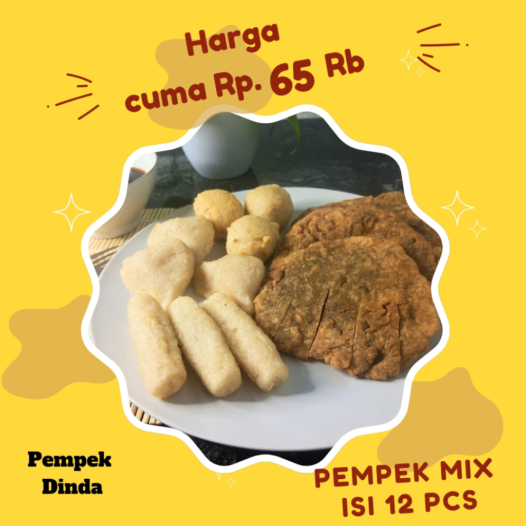 

Paket Pempek Campur Isi 12 Pcs