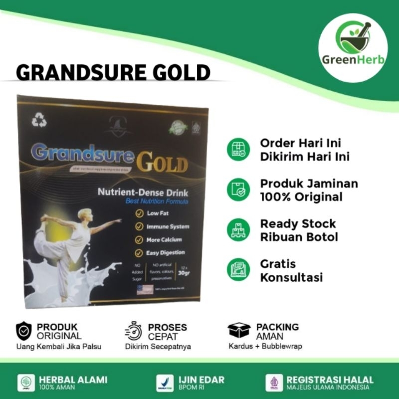 

Grandsure Gold Nutrient Dense Susu Untuk Menjaga Kesehatan Tulang Dan Sendi Grand Sure Gold Milk