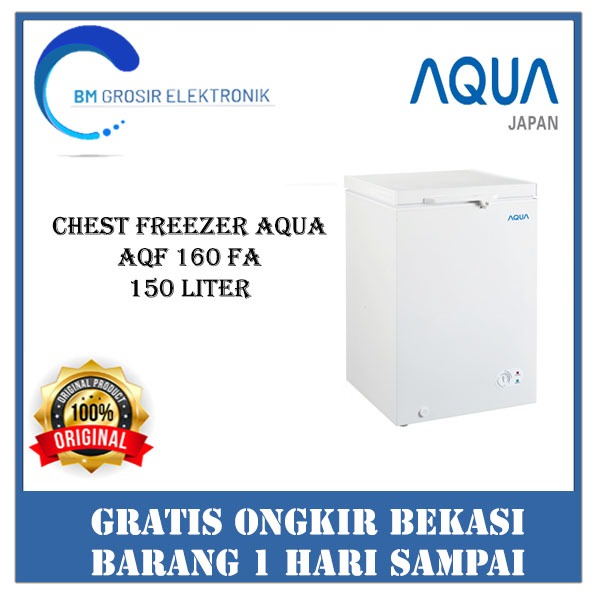 AQUA CHEST FREEZER AQF 160 FA CHEST FREEZER 150 LITER