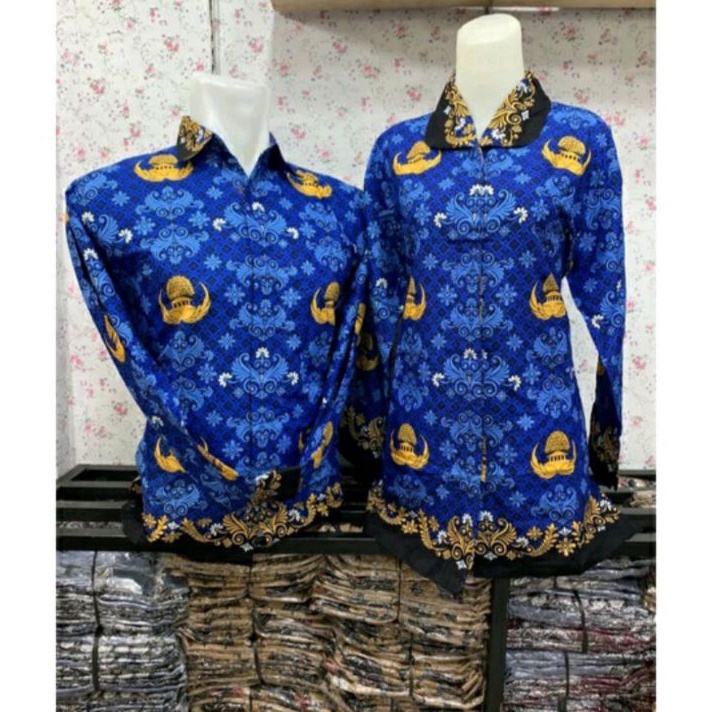 Jangan Sampai Kehabisan batik korpri terbaru batik korpri kerah hitam jahitan halus jahitan rapi bat