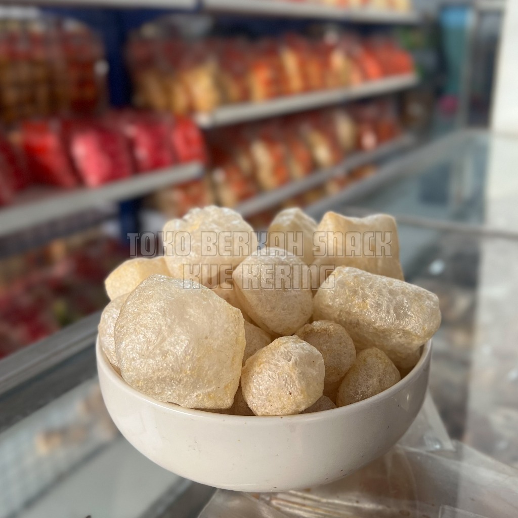 

1BAL [SNACK/KUE KERING] Kerupuk Kulit Gurih 900gr