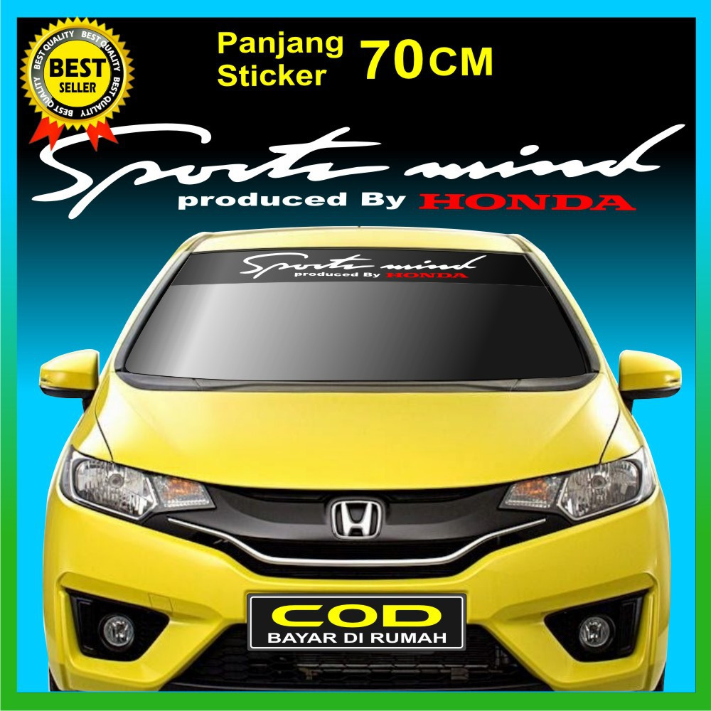 Stiker Kaca Depan Sport Mind Honda Stiker Kaca Mobil Honda Terbaru